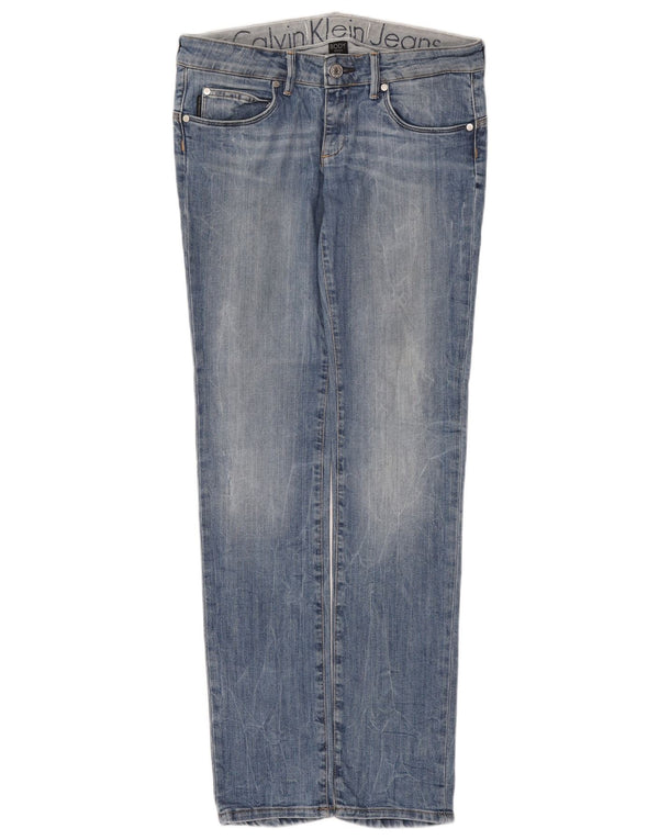Calvin Klein Womens Skinny Jeans W30 L33 Blue