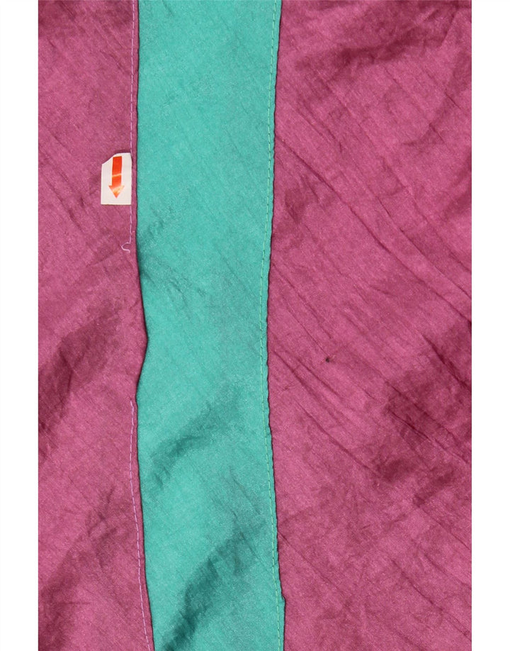 Casaco de treino masculino vintage XL Colorblock rosa