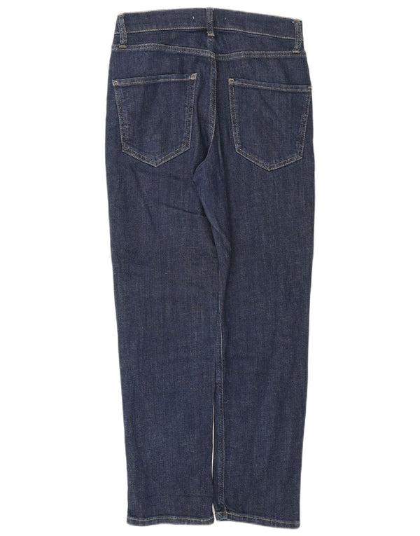 Calça jeans reta feminina Zara EU 36 XS W26 L28 azul algodão