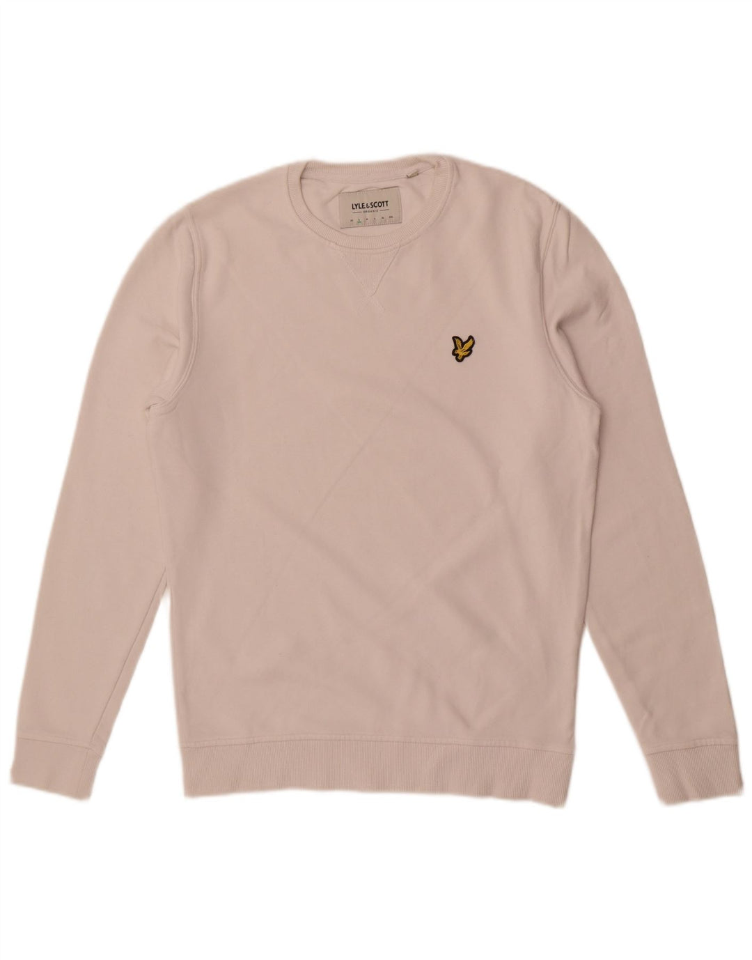 Lyle & Scott moletom masculino jumper pequeno algodão branco