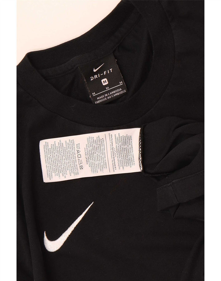 Camiseta Nike masculina gráfica Top médio algodão preto
