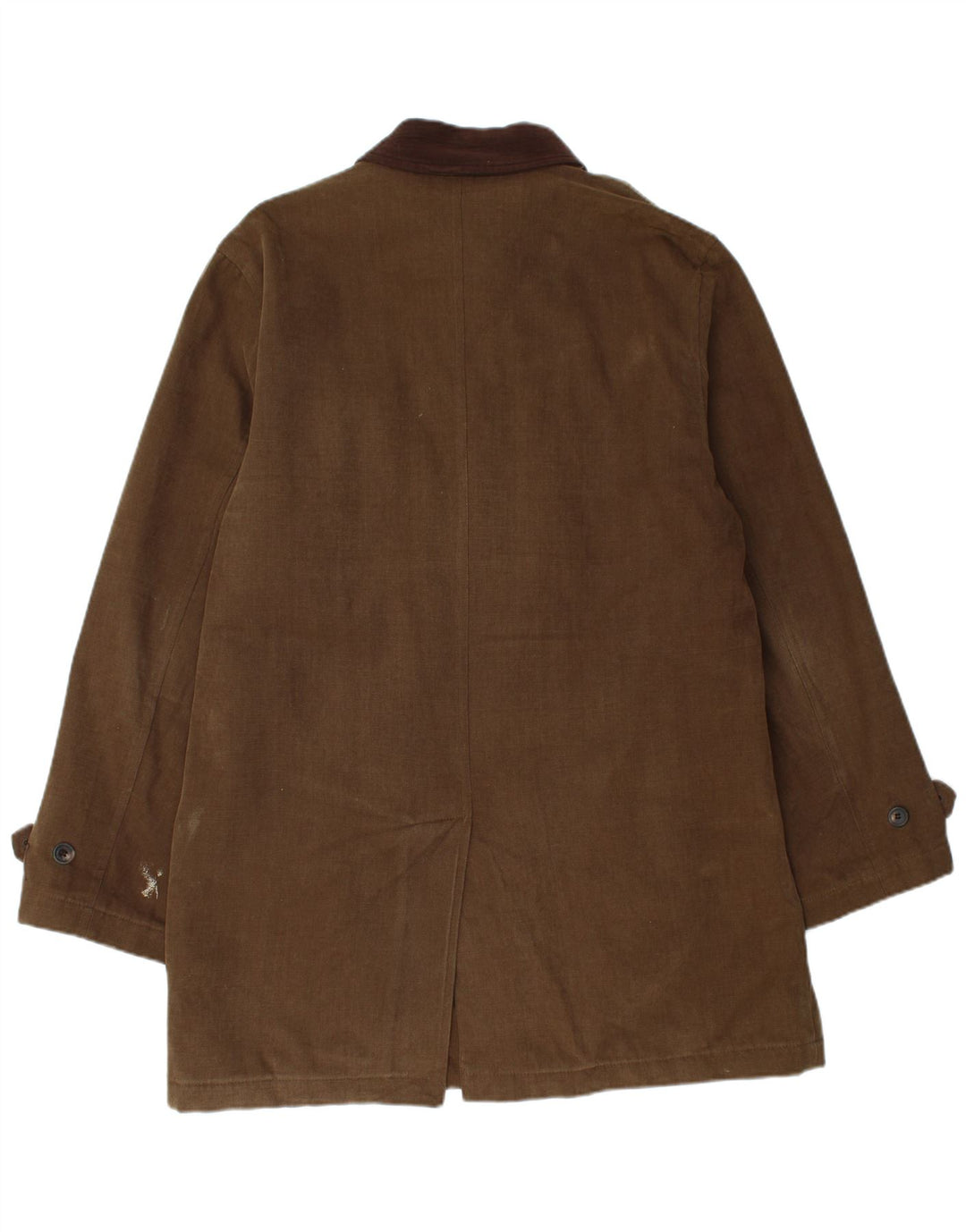 Sobretudo masculino Magee UK 42 grande algodão cáqui
