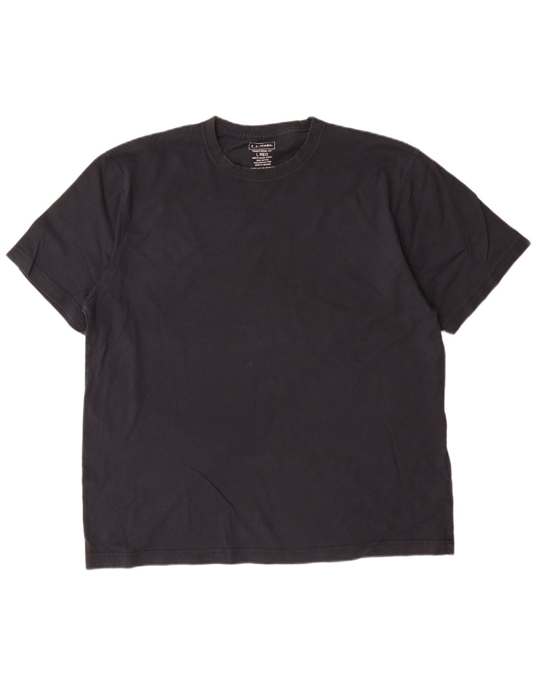 L.L.Bean Camiseta masculina de ajuste tradicional top grande de algodão preto