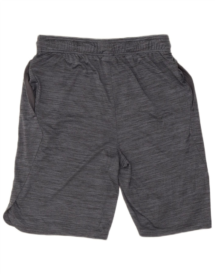 Shorts esportivos masculinos Reebok poliéster cinza médio