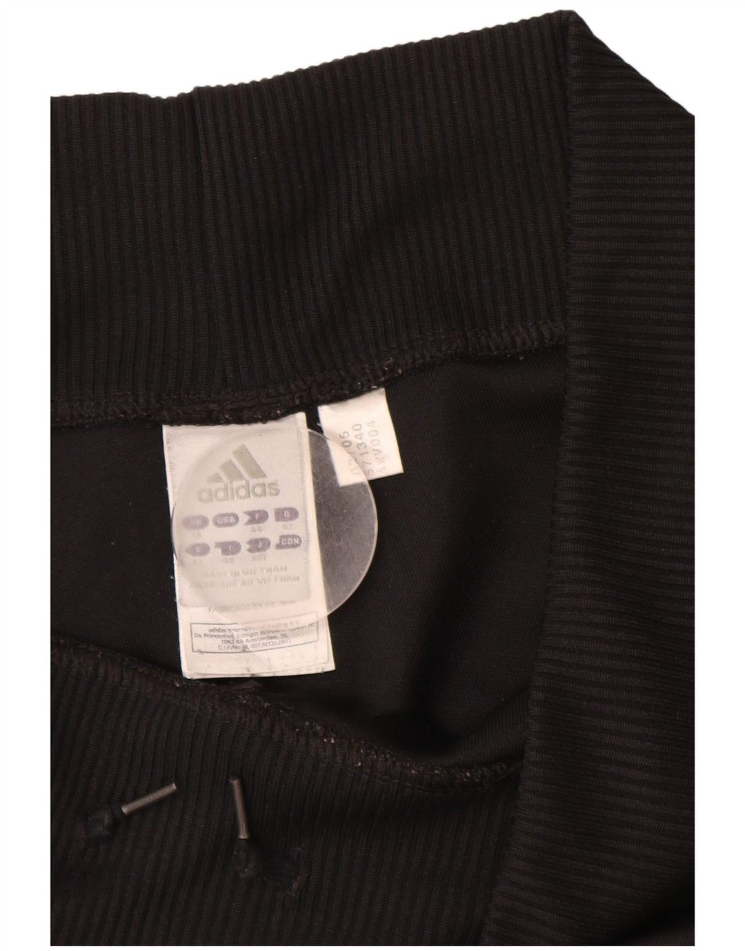 Calça de treino feminina ADIDAS UK 16 grande poliéster preto