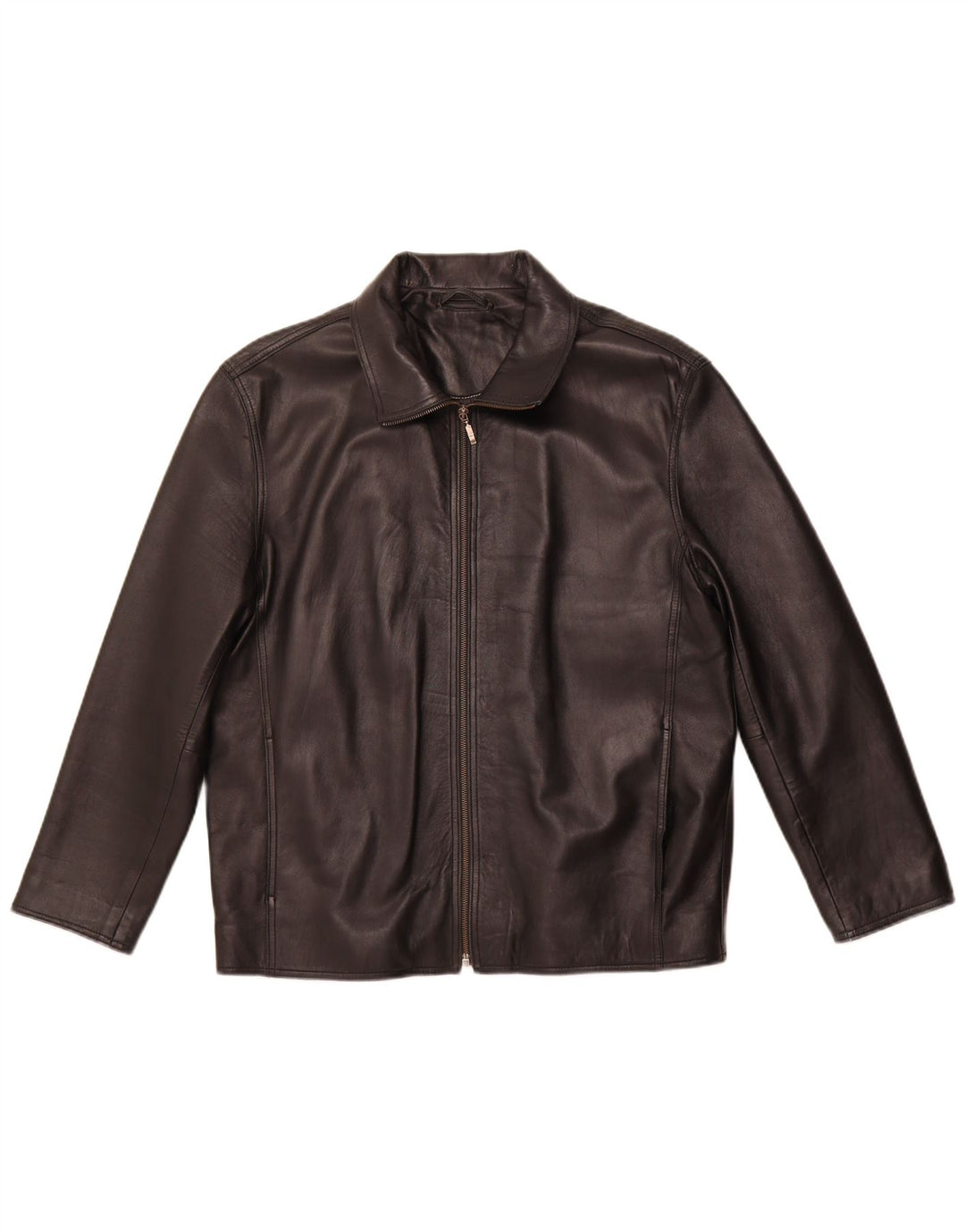 Jaqueta de couro feminina MADDOX UK 22 3XL couro preto