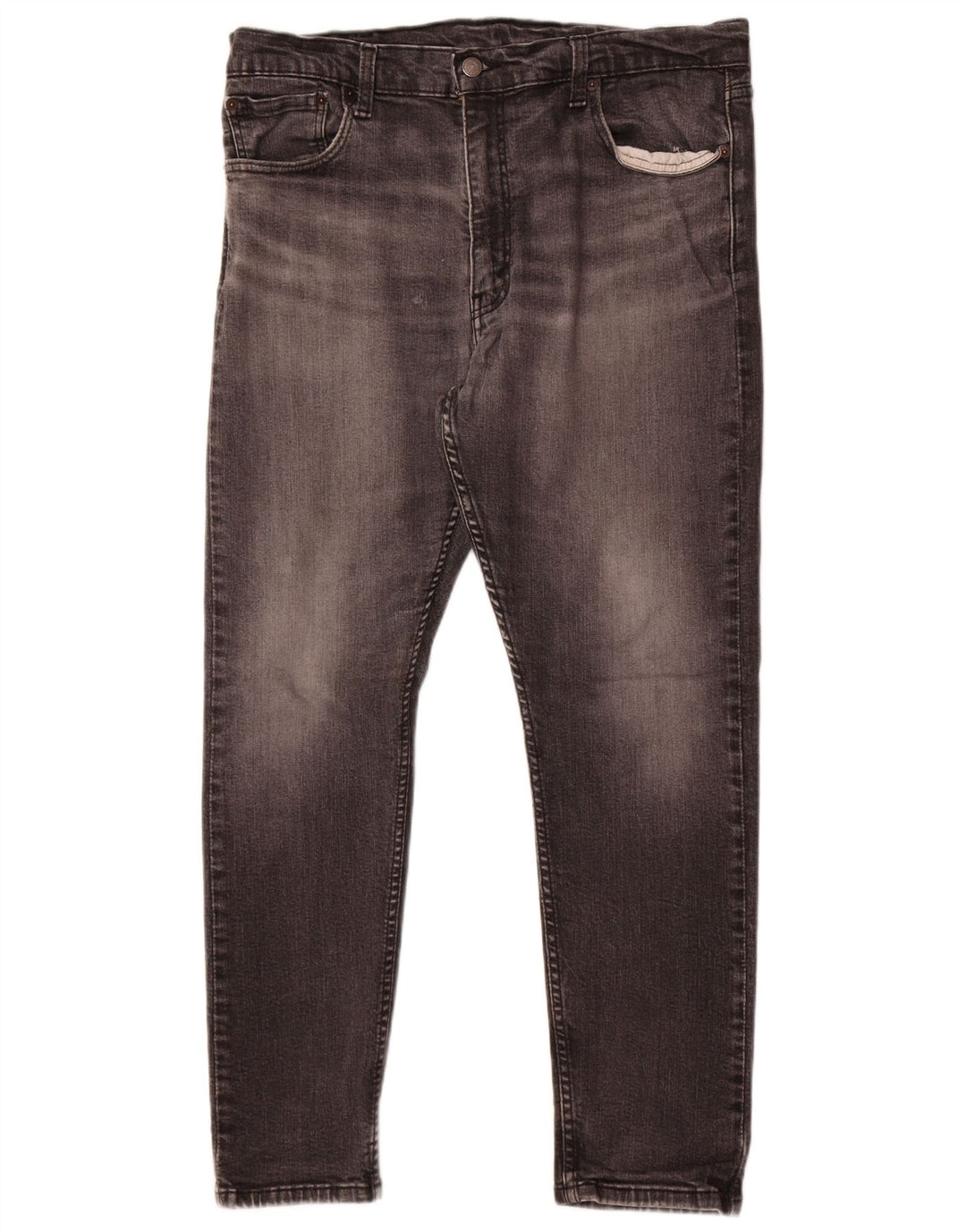Calça jeans masculina Levi's 512 Slim Tapered W38 L30 cinza algodão
