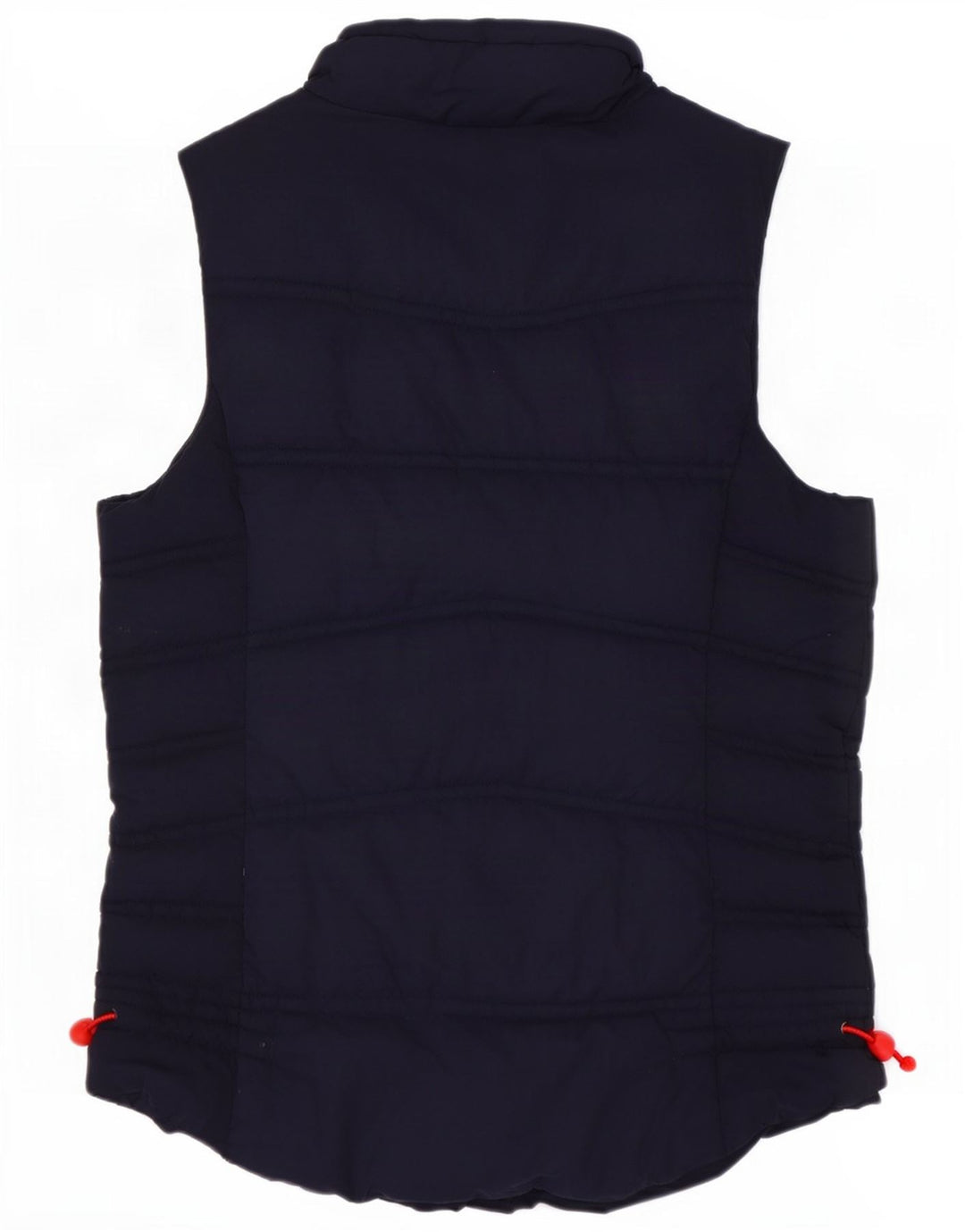Gilet acolchoado feminino de peixe estranho UK 8 poliéster azul marinho pequeno
