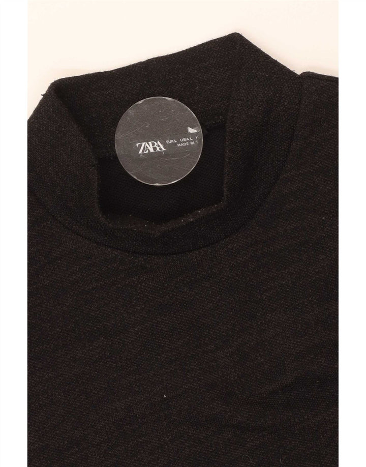 Colete feminino Zara UK 14 grande preto manchado