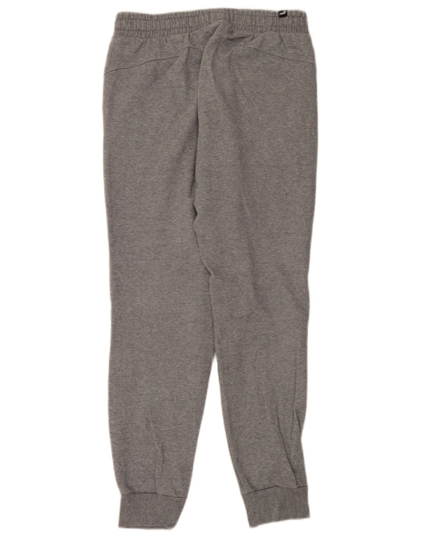 Calça de treino masculina Puma Joggers cinza médio algodão manchado