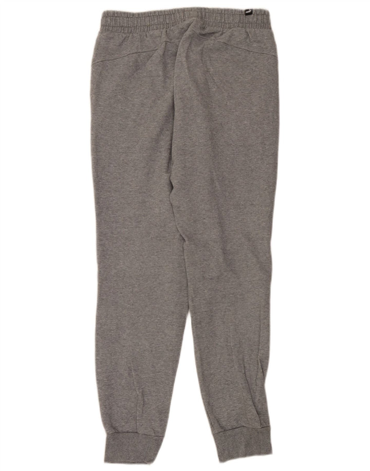 Calça de treino masculina Puma Joggers cinza médio algodão manchado