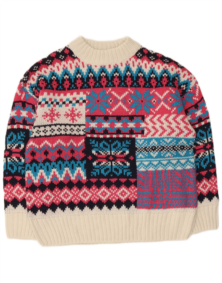 Suéter feminino Piombo com gola tartaruga Reino Unido 16 grande multicolorido