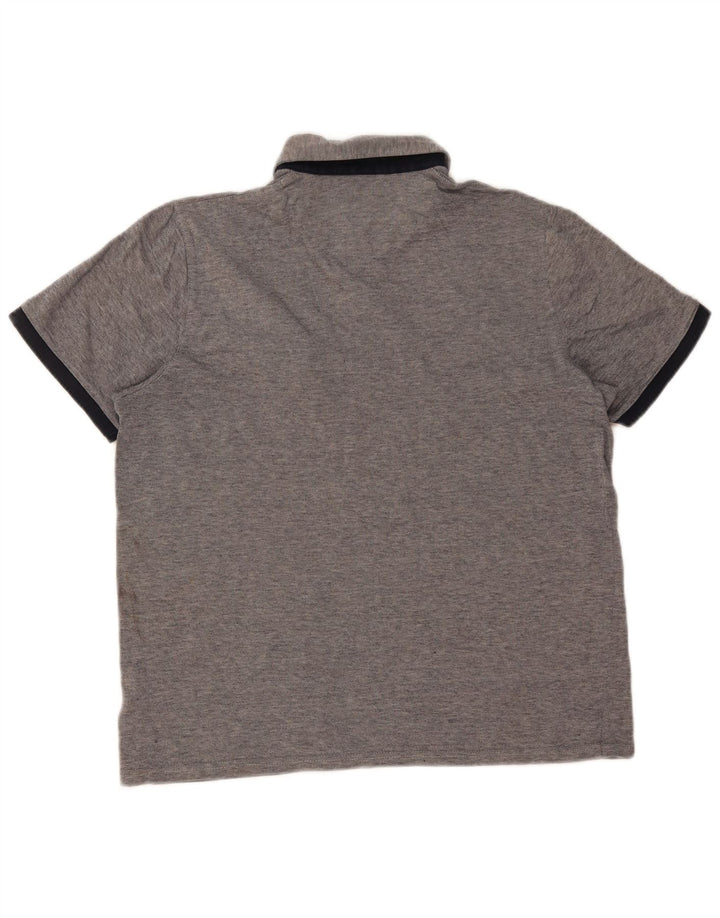 Camisa polo masculina TED BAKER tamanho 5 XL algodão cinza