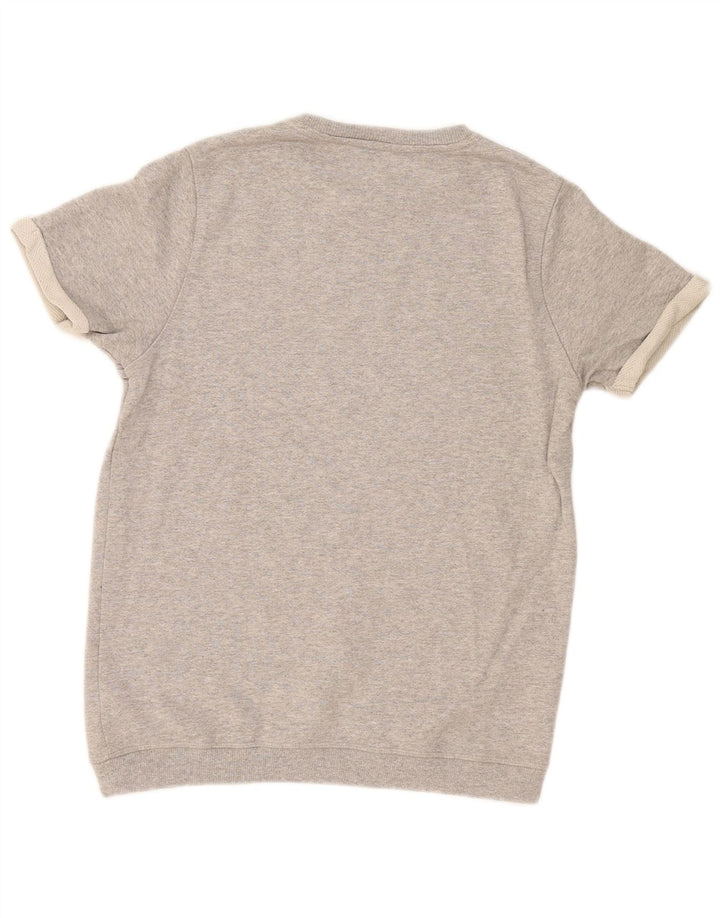 Jack & Jones moletom gráfico masculino jumper cinza médio manchado