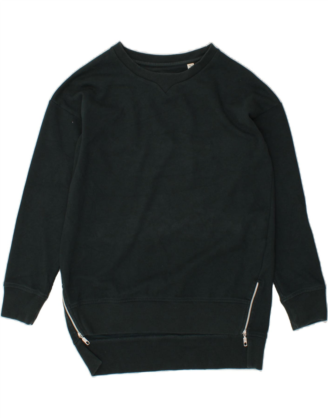JACK WILLS Womens Oversized Sweatshirt Jumper UK 6 XS Green Cotton Vintage Jack Wills and Second-Hand Jack Wills from Messina Hembry 
