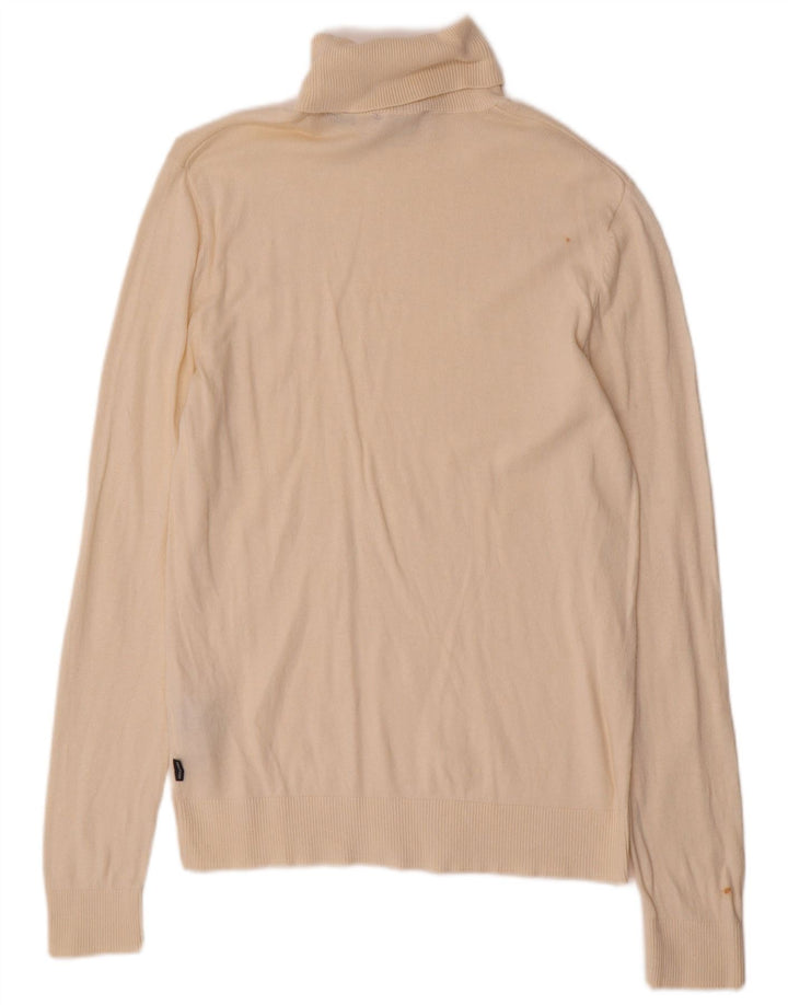 Suéter masculino Jack & Jones com gola redonda, pequeno algodão branco