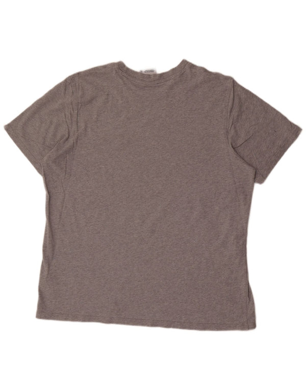 Camiseta masculina Adidas Graphic Top XL cinza manchado de algodão