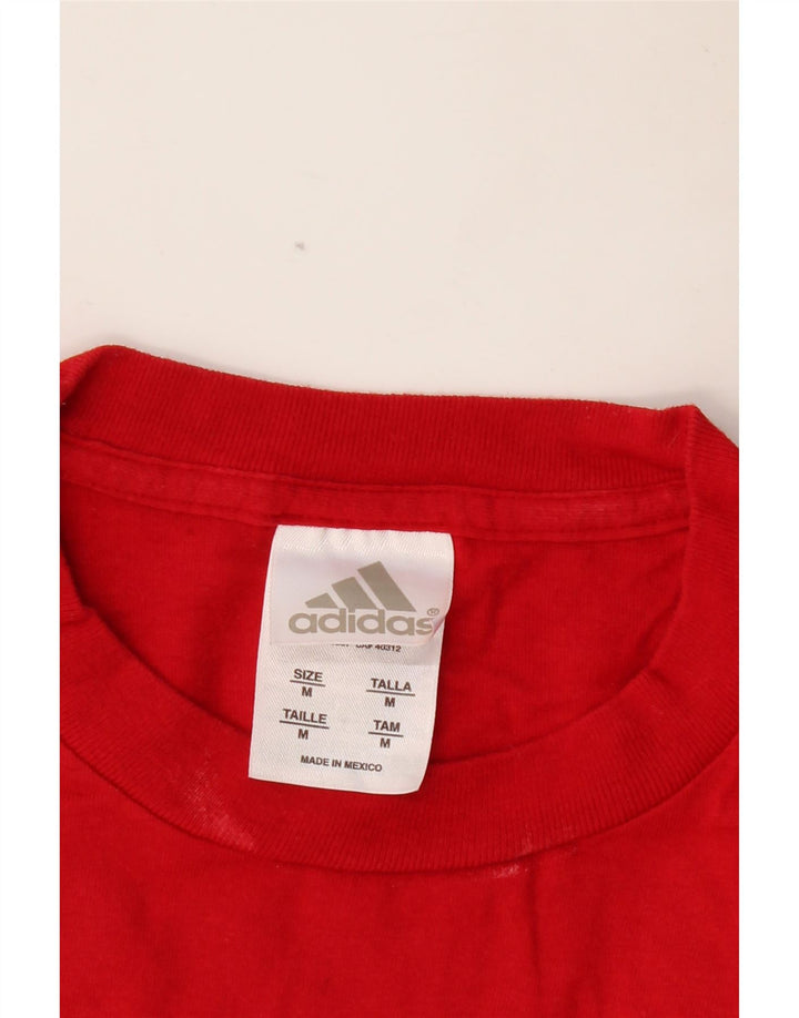 Camiseta masculina ADIDAS Top Médio Algodão Vermelho