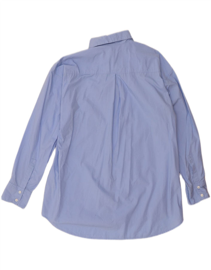 Camisa oversized feminina LEVI'S UK 14 algodão azul médio