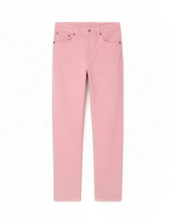 Calça jeans feminina Levi's 501 Straight W28 L29 rosa