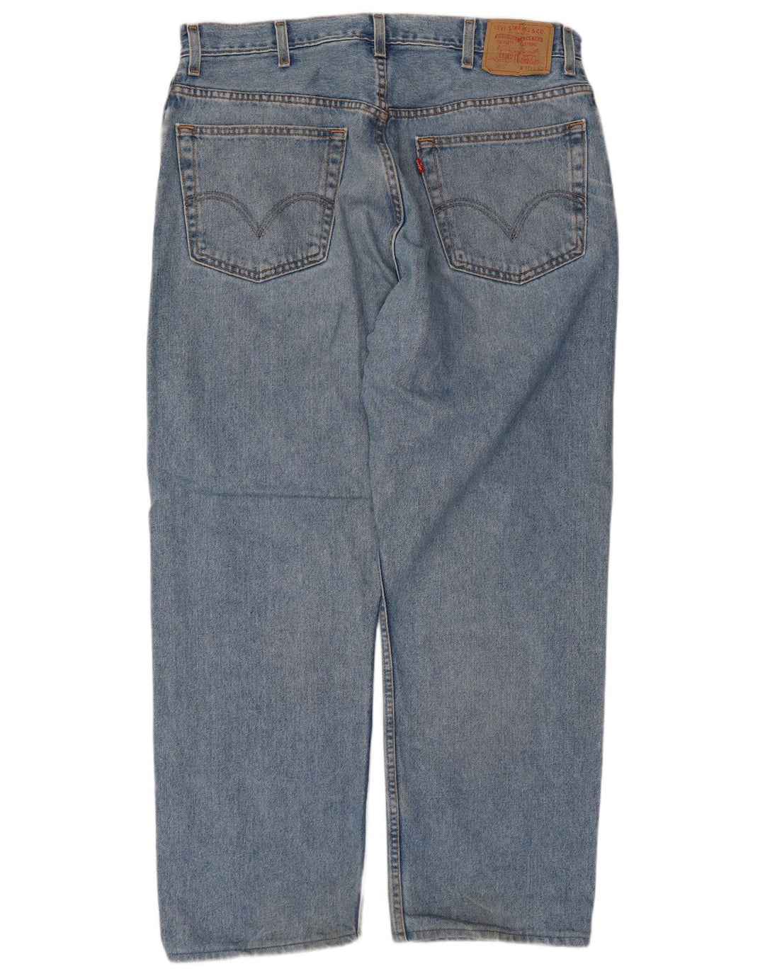 Calça jeans masculina Levi's 505 Regular Fit Straight W40 L32 Azul Algodão