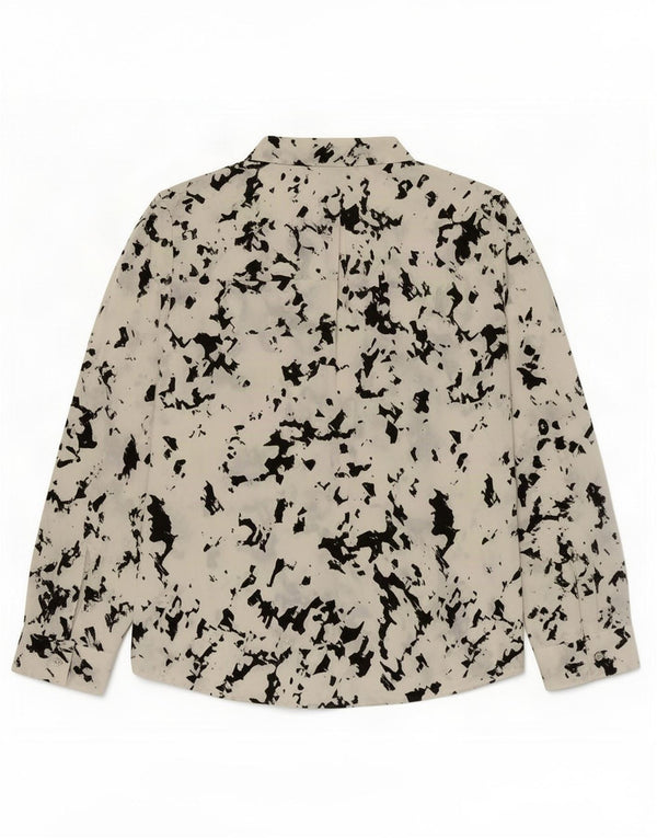 Blusa Feminina Calvin Klein com Padrão Abstrato Top Reino Unido 16 Grande Branco
