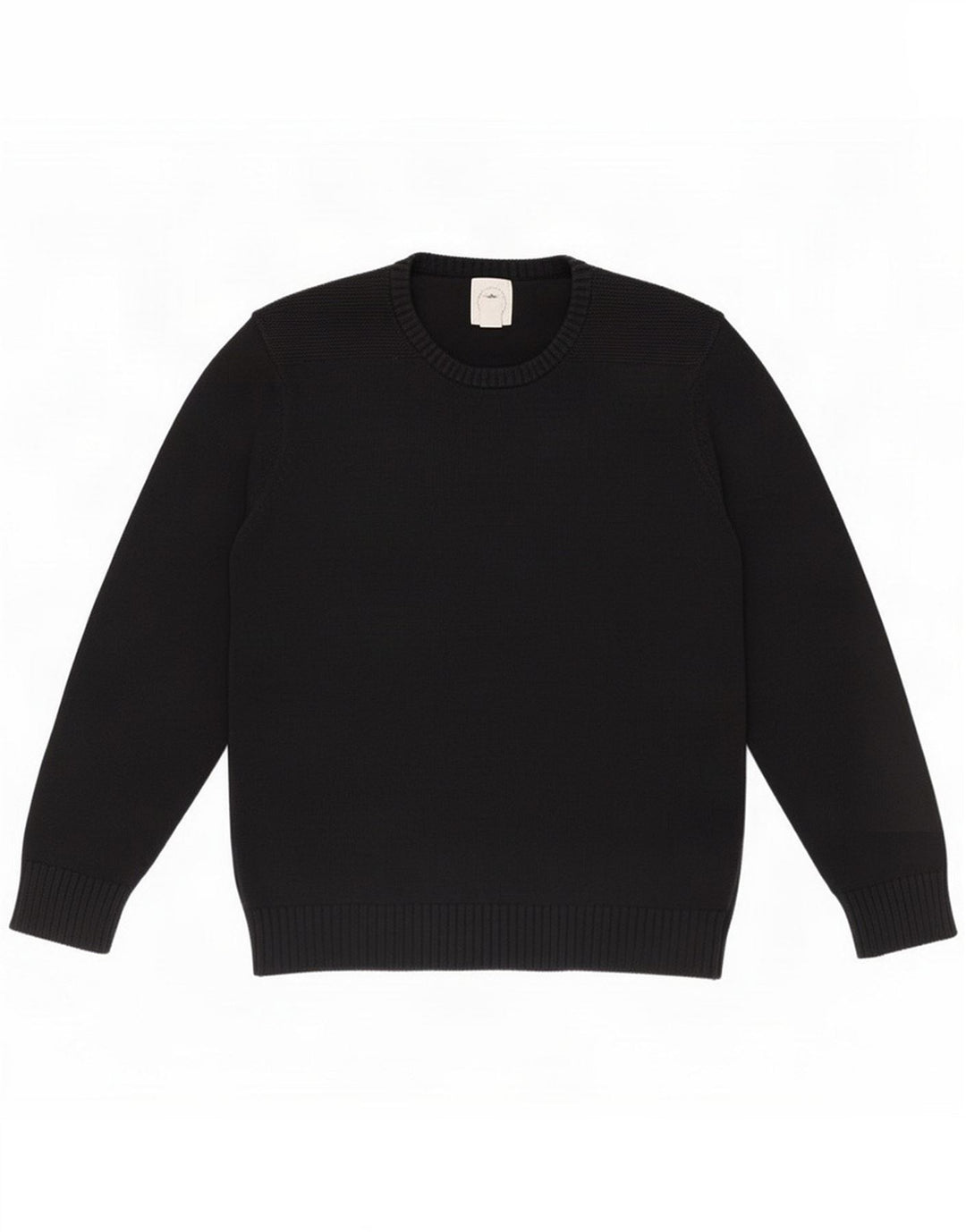 Suéter masculino Dockers com gola redonda de algodão preto médio