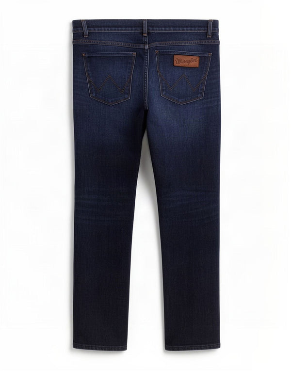 Wrangler Masculino Spencer Slim Fit Jeans Reta W34 L32 Azul Marinho Algodão