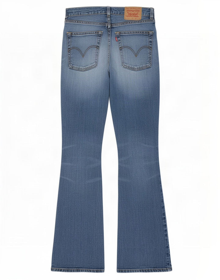 Calça jeans feminina Levi's 525 Bootcut W32 L34 azul algodão