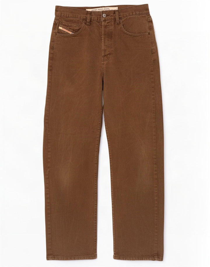 Jeans retos masculinos Diesel W31 L32 algodão marrom