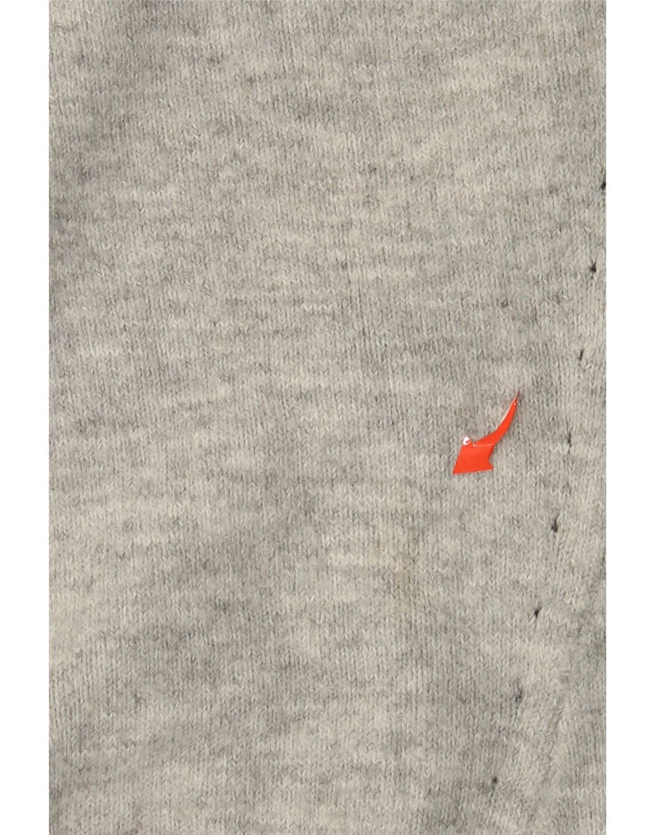 Suéter feminino OASIS com gola redonda Reino Unido 14 cinza médio acrílico