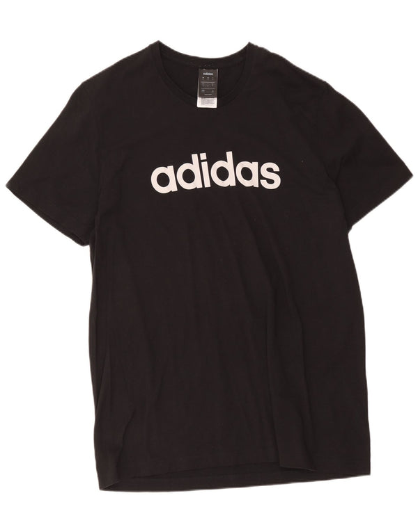 Adidas Mens Tall Graphic T-Shirt Top XL Algodão Preto