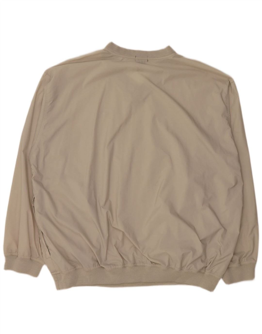 Izod Mens Loose Fit Pulôver Treino Top XL Cinza Nylon