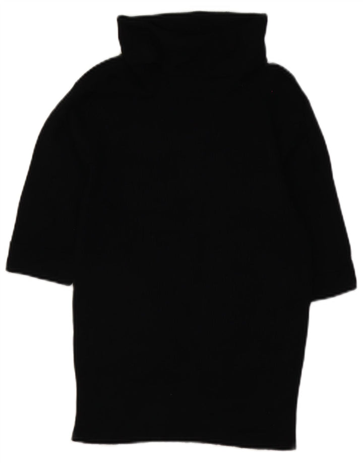 Suéter feminino Marks & Spencer com gola redonda Reino Unido 14 grande preto
