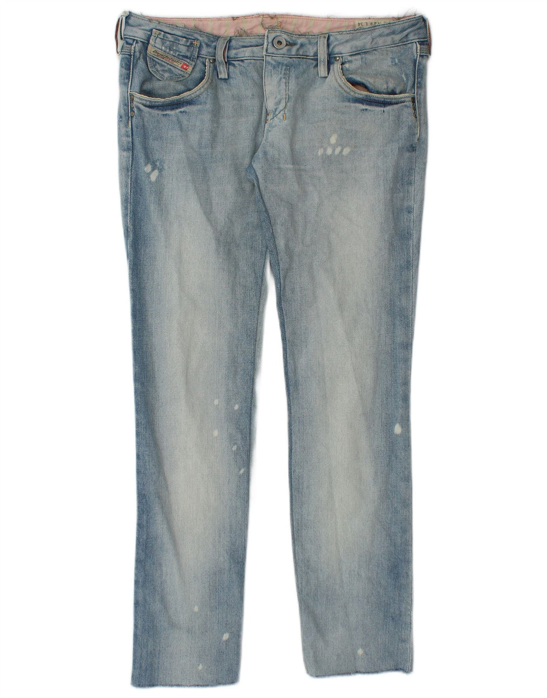 DIESEL Jeans retos femininos W29 L28 algodão azul