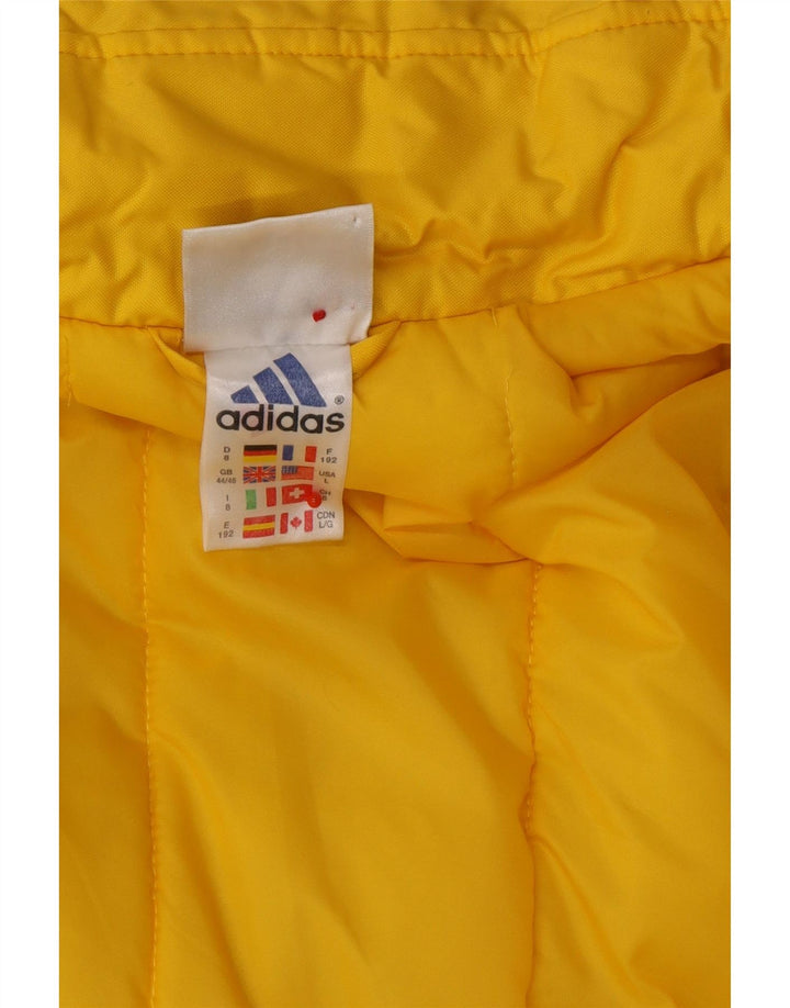 Jaqueta corta-vento masculina ADIDAS UK 44/46 grande preto colorblock