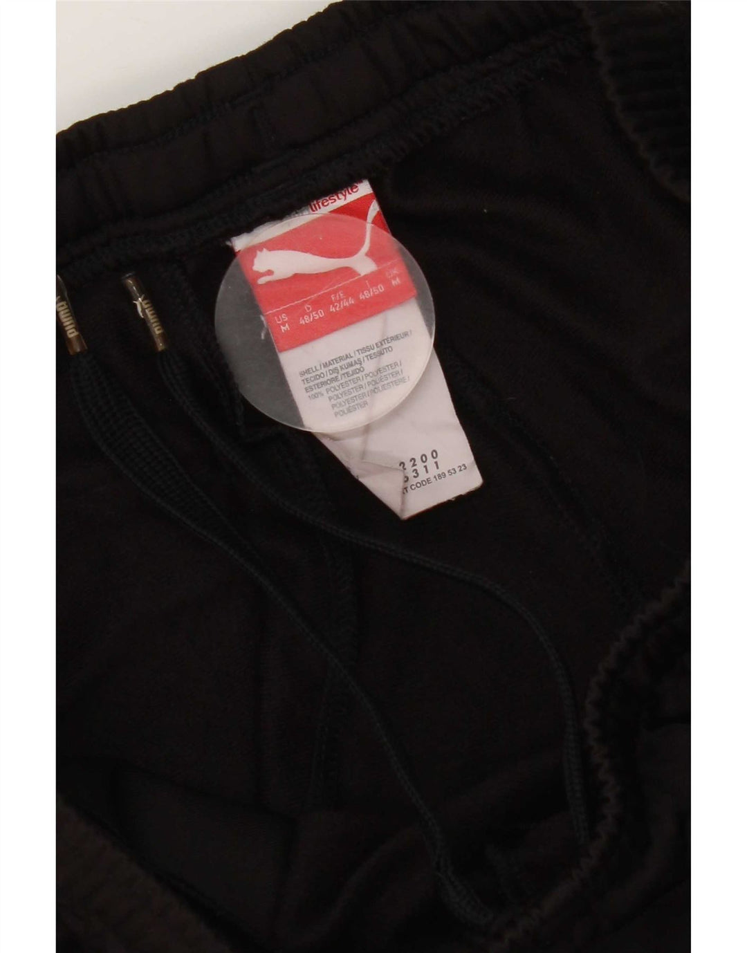 Calça de treino feminina Puma UK 14 poliéster preto médio