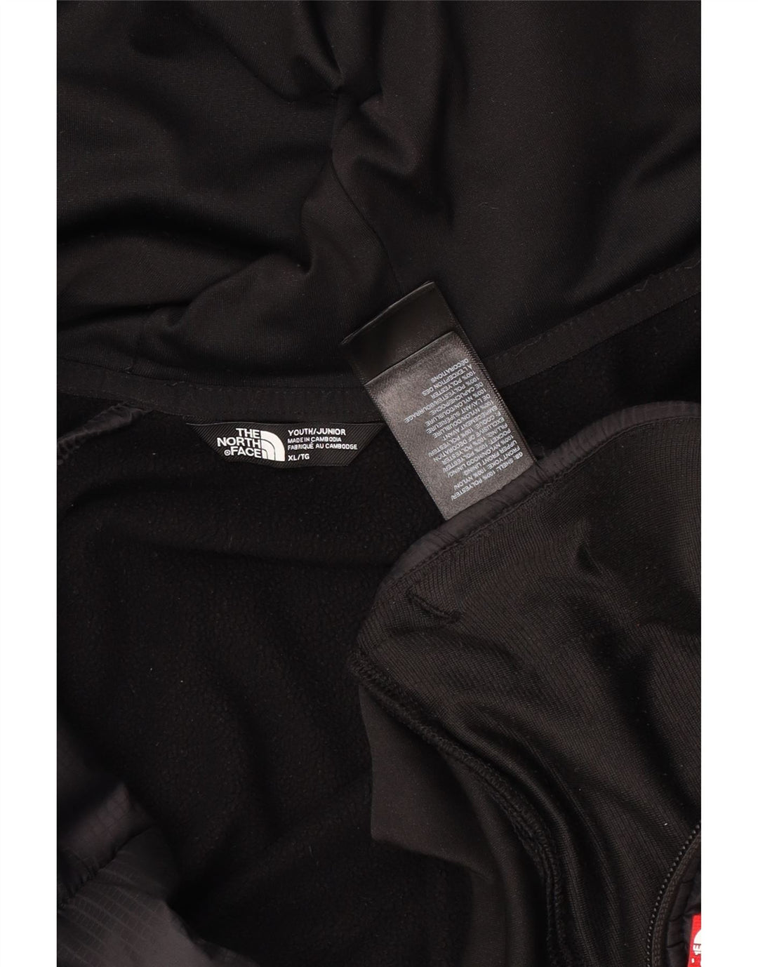 THE NORTH FACE Suéter masculino com capuz e zíper 14-15 anos XL preto colorblock