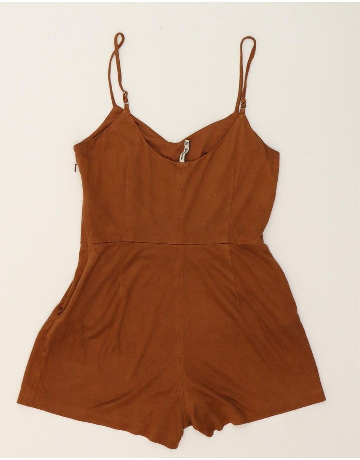 STRADIVARIUS Womens Playsuit UK 12 Medium Brown Vintage Stradivarius and Second-Hand Stradivarius from Messina Hembry 