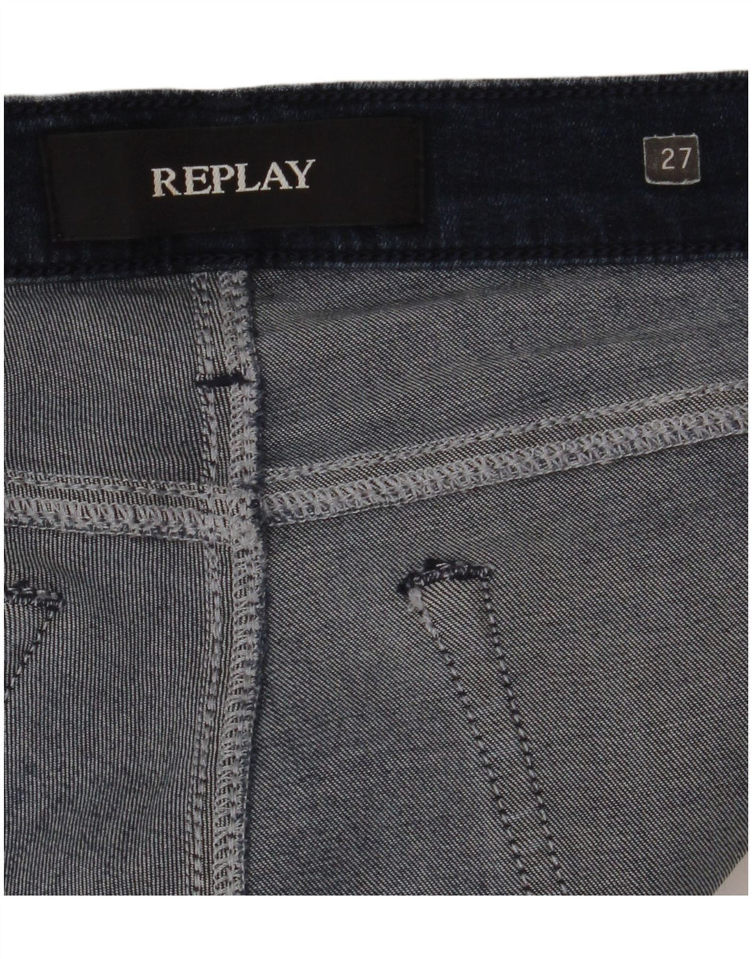 Replay Jeans Slim Feminino W27 L28 Azul Marinho
