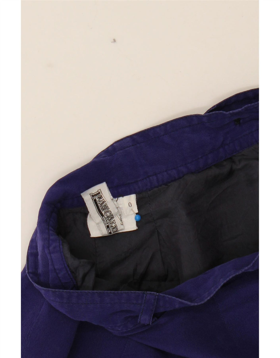 PANCALDI & B Womens Straight Chino Trousers US 0 XS W24 L28 Purple Silk Vintage Pancaldi & B and Second-Hand Pancaldi & B from Messina Hembry 