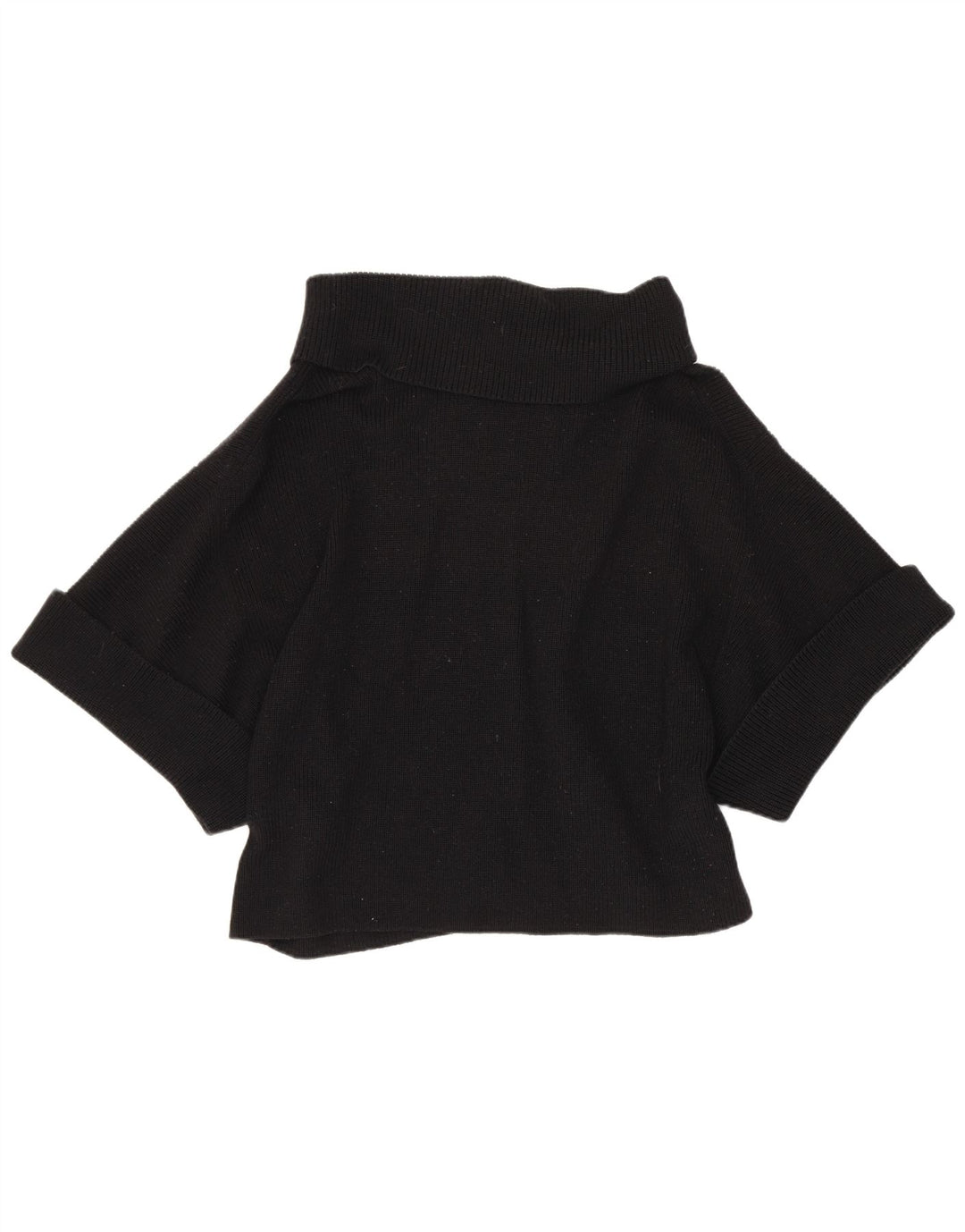 Suéter feminino Cos de grandes dimensões com gola redonda e gola redonda Reino Unido 10 pequeno preto