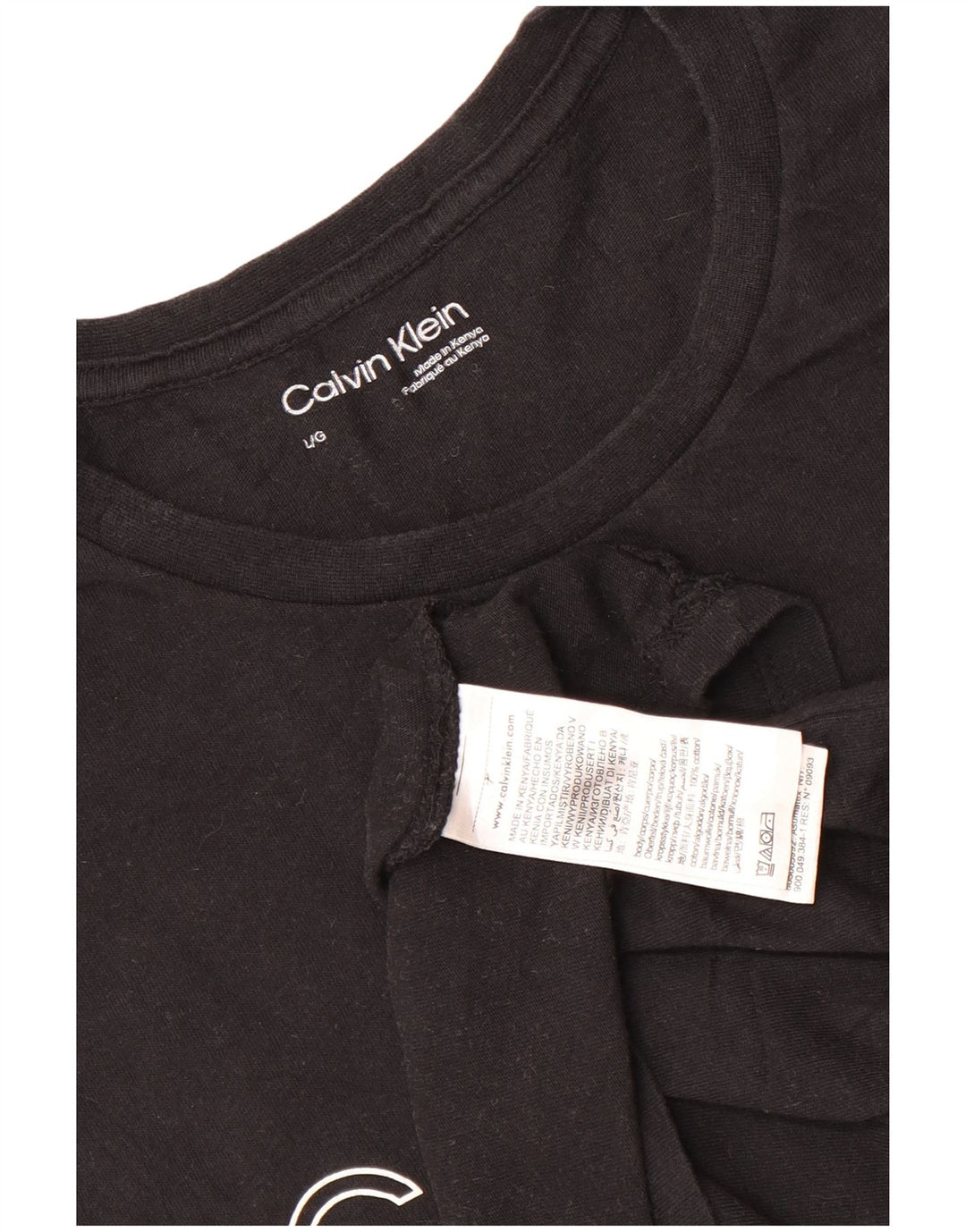 CALVIN KLEIN Colete masculino gráfico top grande algodão preto