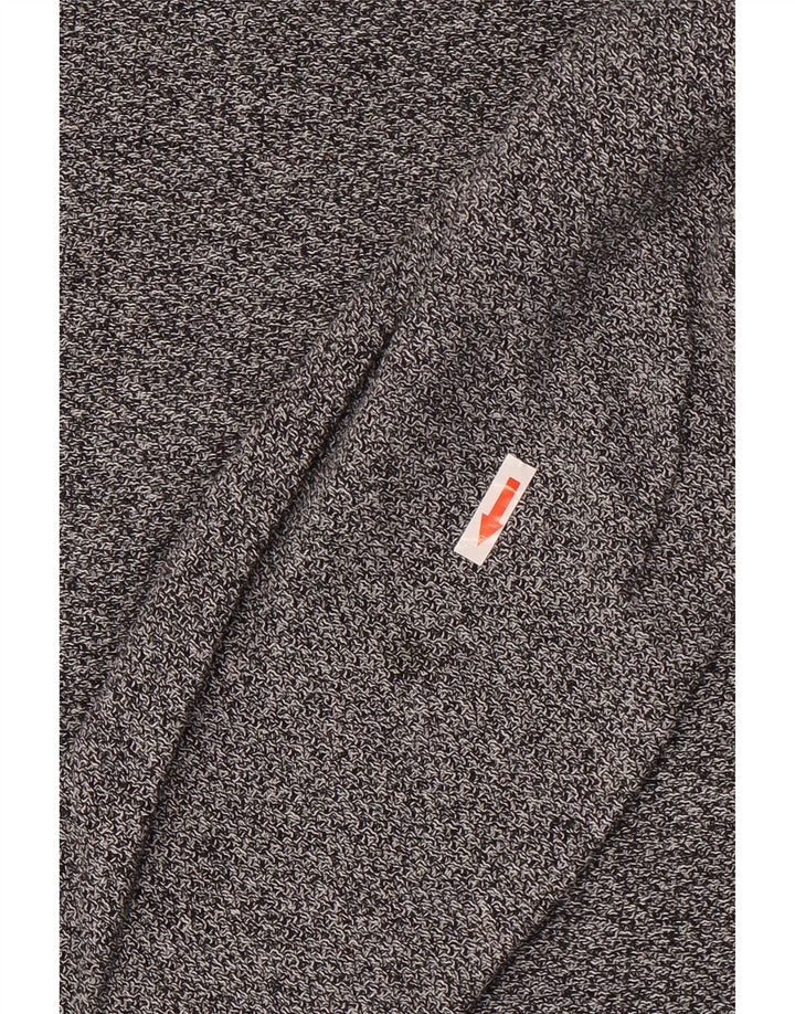 JACK & JONES Suéter masculino com gola redonda XL cinza manchado