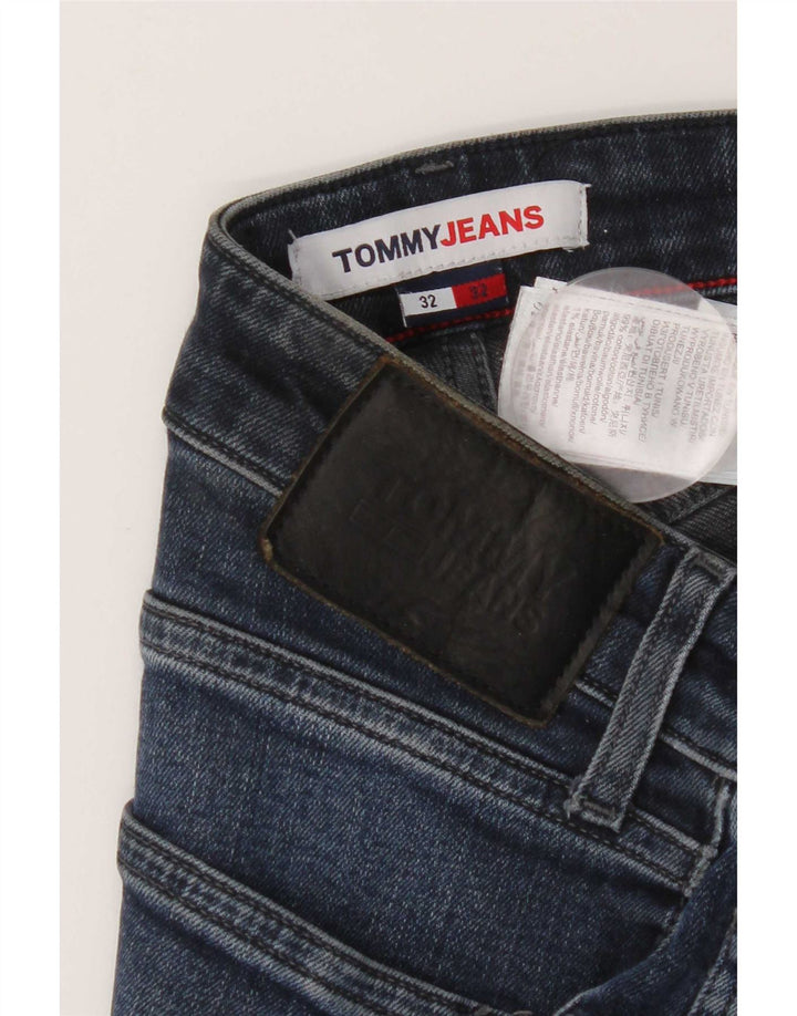 Tommy Hilfiger Masculino Slim Jeans W32 L32 Azul Algodão