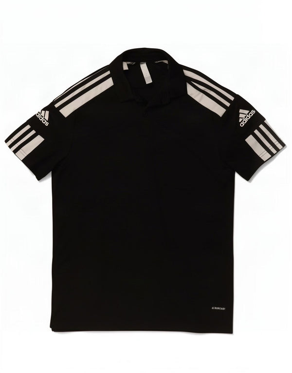 Adidas Mens Aeroready Polo Shirt Pequeno Preto Colorblock Poliéster