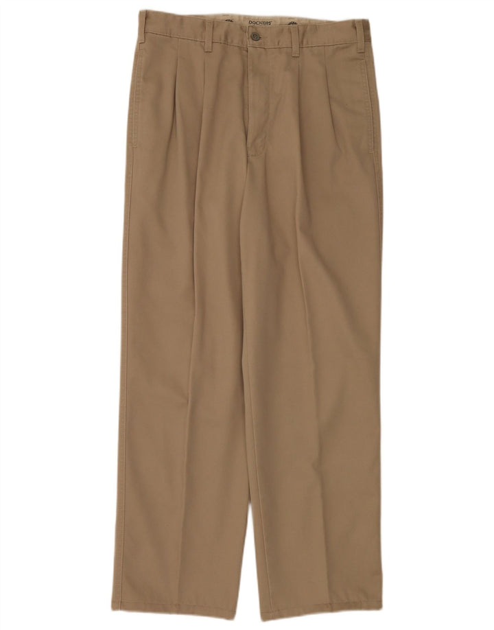 Calça Chino Masculina Dockers Pegged W33 L32 Bege