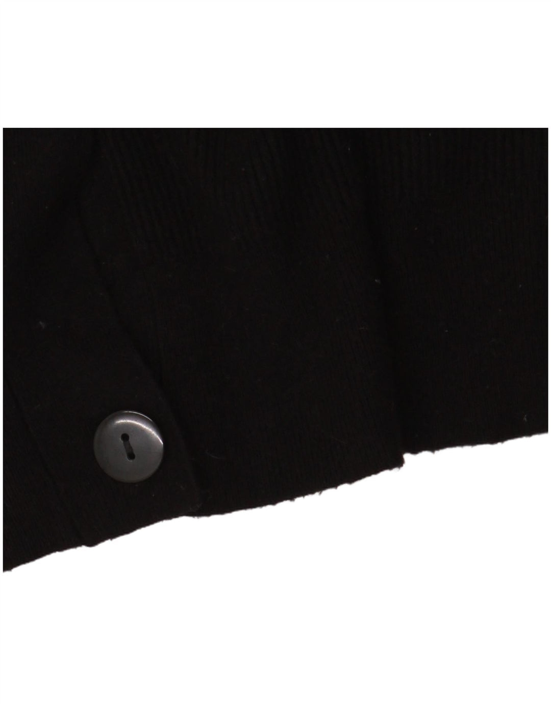 Suéter cardigã feminino Zara cropped grande Reino Unido 10 pequeno preto viscose