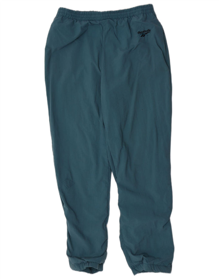 Calça de treino masculina Reebok Joggers grande azul nylon