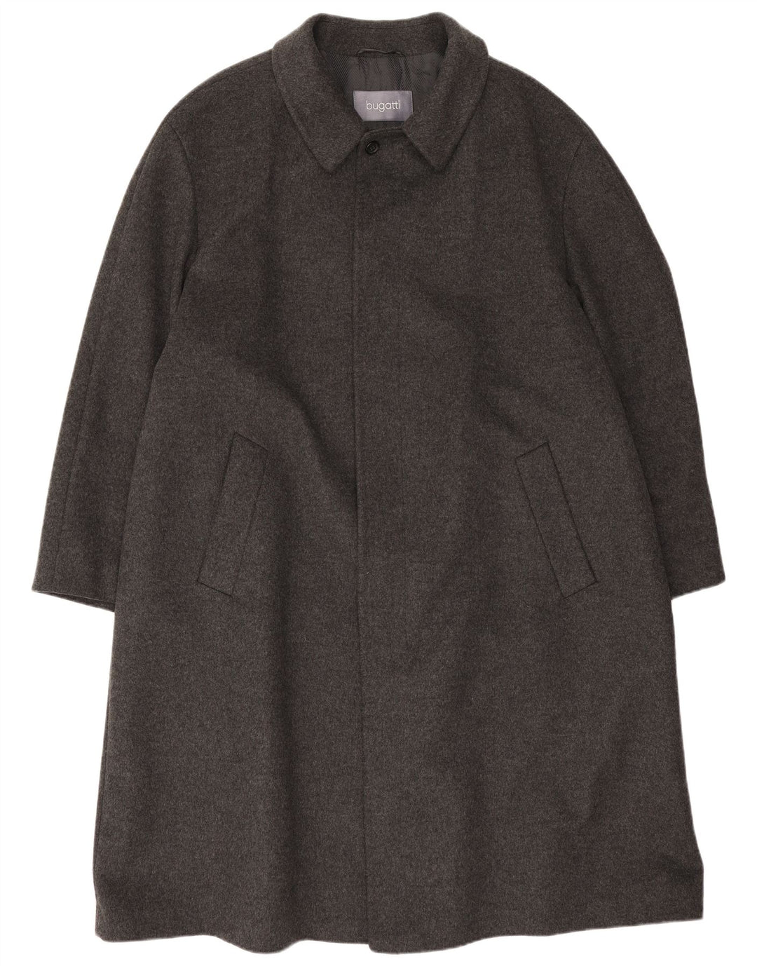 Sobretudo masculino Bugatti UK 42 XL lã cinza